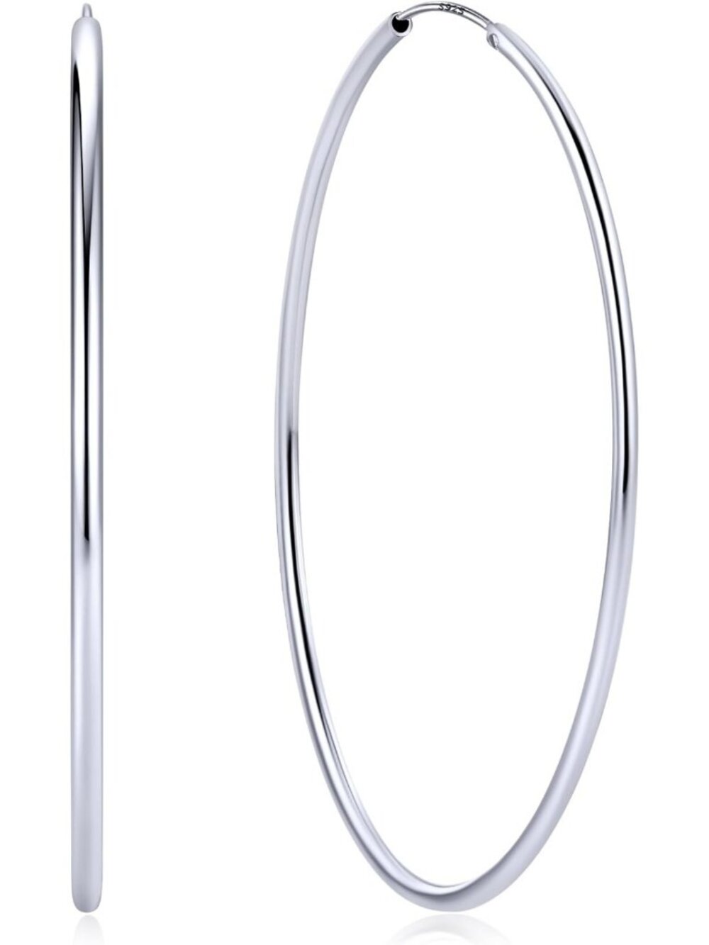 Stylish Sterling Silver Hoop Earrings for Women - Elegant Everyday Jewelry